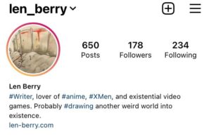Len Instagram Bio 6-2021